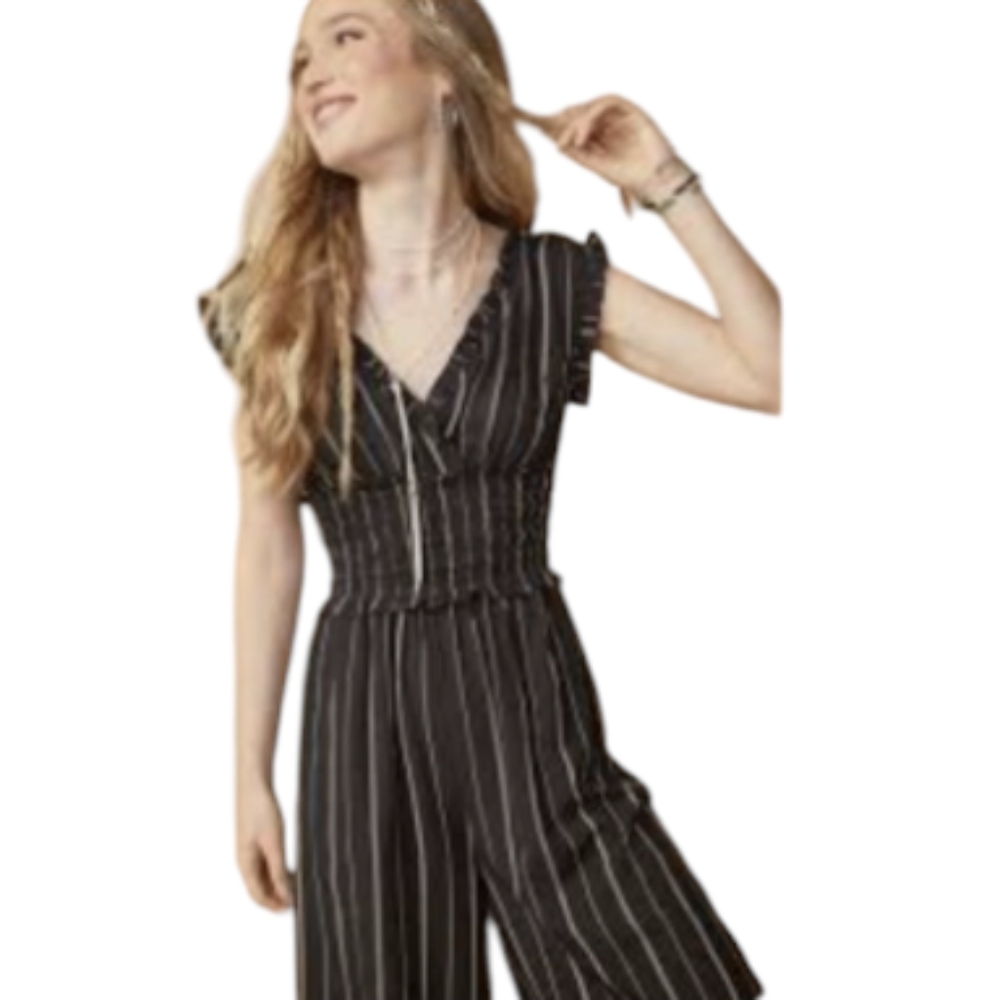 Miami Black Sleeveless Jumpsuit